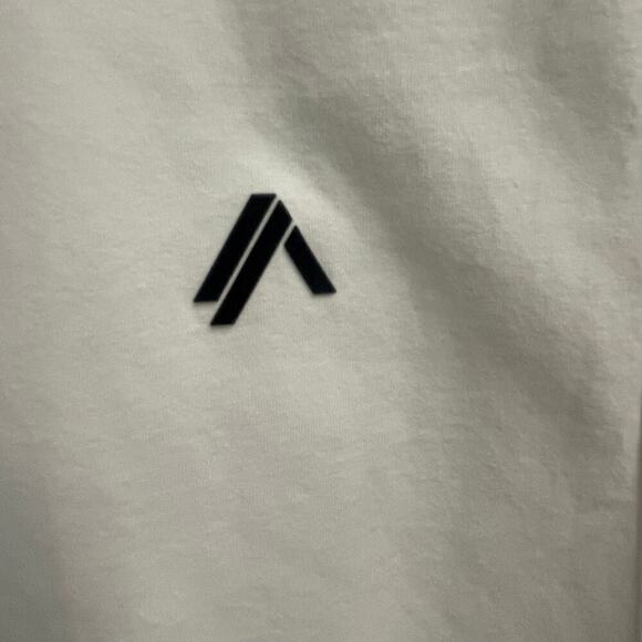 Alphalete Dynasty Logo Tank Size 3XL White Drop Arm Scoop Hem Gym Muscle - Picture 5 of 5